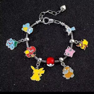 Pokemon Charm Bracelet with Pokémon Characters New